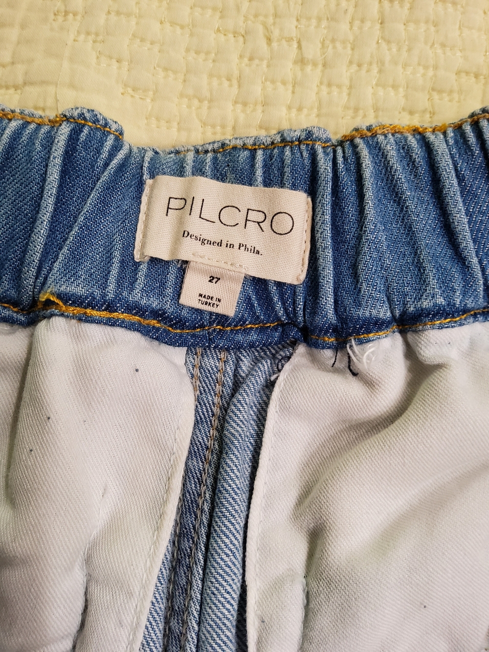 Pilcro Pleated High-Rise Wide-Leg Culotte Crop Jeans Size 27 - Picture 2 of 10
